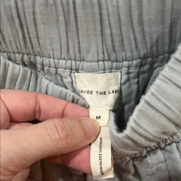 Laude the Label Organic Cotton Wide Leg Pants Sustainable Ethical Size Small - Picture 2 of 5